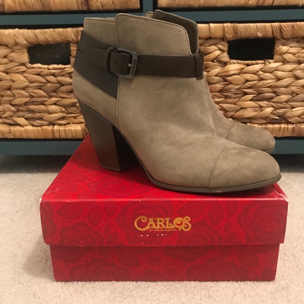 Carlos Santana Suede Ankle Bootie